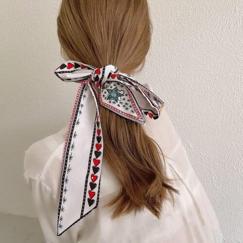 New Fashion Retro Hair Streamer Ponytail Holder Multi-use Tassel Hair Bows Hair Bands For Women Ribbon Headband Hair Accessories