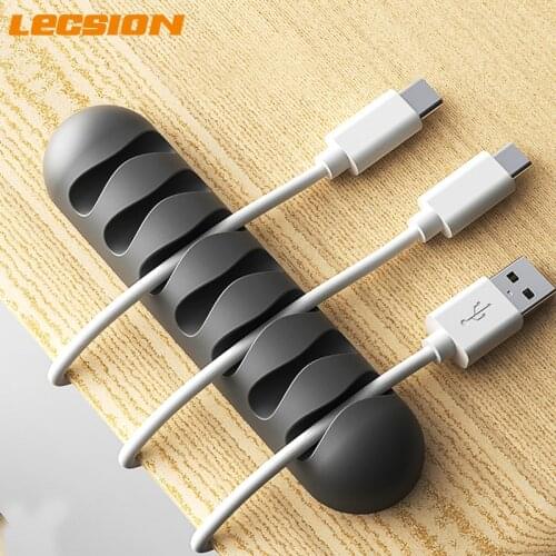Office Desktop Phone Cable Organizer Clips Under Table Silicone Usb Cable Winder Management Clips Mouse Earphone Cable Holder