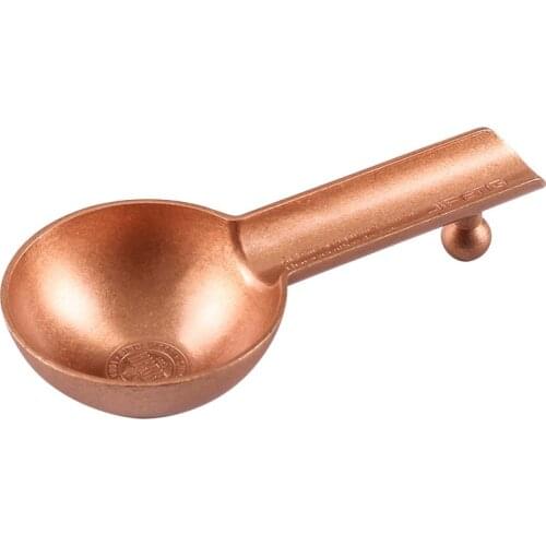 Retro Spoon Shape Cigar Ashtray, Brass Metal Cigar Travel Ashtray for Home and Outdoor use ( Bronze) gift box JF075