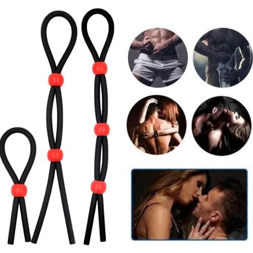 1 PCS Adjustable TPR Delay Ejaculation Cock Ring Extrend Penis Ring Sex Toy for Men Sex Product Cock Ring for Men