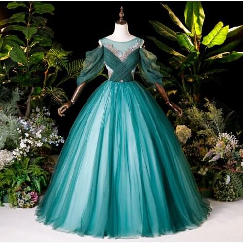 Luxury embrodiery beading vintage ball gown long dress vintage medieval dress Renaissance princess Victoria dress