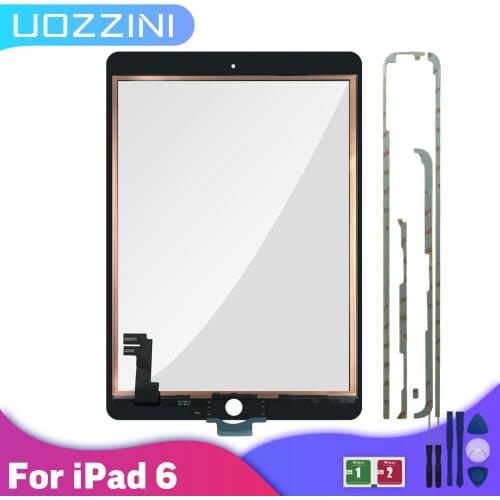 For iPad Air 2 iPad 6 Touch Screen Digitizer no Button Front Glass Touch Panel Replacement parts 100% Tested
