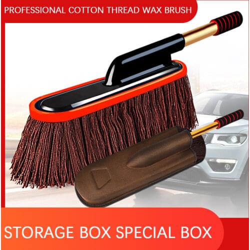 Microfiber Floor Mop Car Dust Sweeping Wash Brush Hand-free Vehicle Washing Cleaning Brushes Soft Flat Mop Household Brush Tools