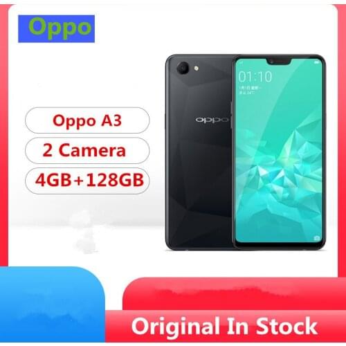 Original Oppo A3 4G LTE Mobile Phone MTK6771 Octa Core Android 8.1 6.2" IPS 2280x1080 4GB RAM 128GB ROM 16.0MP Face ID