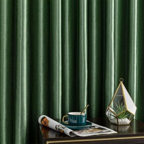LISM Modern Luxury Blackout Curtains For Living Room Bedroom Curtains Solid Color Window Treatment Home Decoration Drape