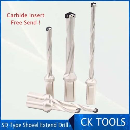 Spiral groove SD Spade Drill SD00H-064, 114, 178 XP25 fast helical edge drill with+ 1pcs free 13.0-17.5 HSS spade drill Insert