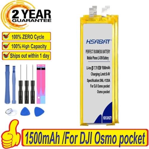 Top Brand 100% New 1500mAh Battery for DJI Osmo pocket Batteries + free tools
