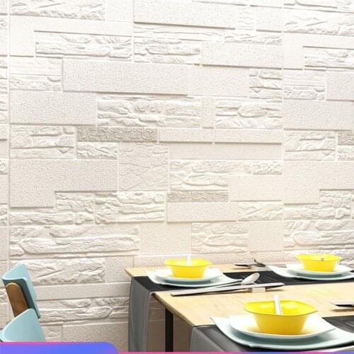 Three-dimensional Wall Paste self-adhesive wallpaper bedroom warm background wall foam brick waterproof moisture-proof sticker