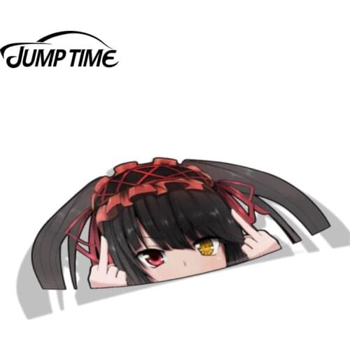 Jump Time 13cm x 6.5cm Bumper Sticker Date A Live Funny Anime Car Stickers Decals Sticker Motorcycle Car Decal Accessories