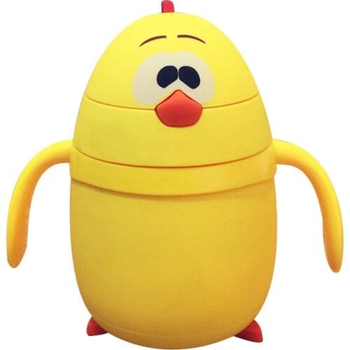 200ml Baby Water Bottle Insulation Bottle Glass Bottle Portable Handle Straws Cups Anti-drop Children Cartoon Cup Creative Gift