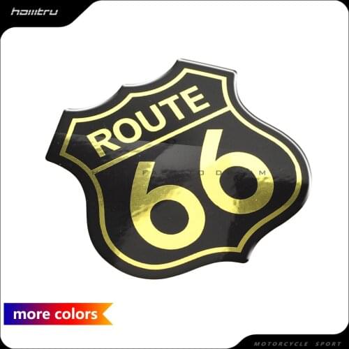 3D Motorcycle Tank Pad Decal Sticker Historic Route 66 Logo case for harley Touring Dyna Fatboy Softail 48 XL883 XL1200