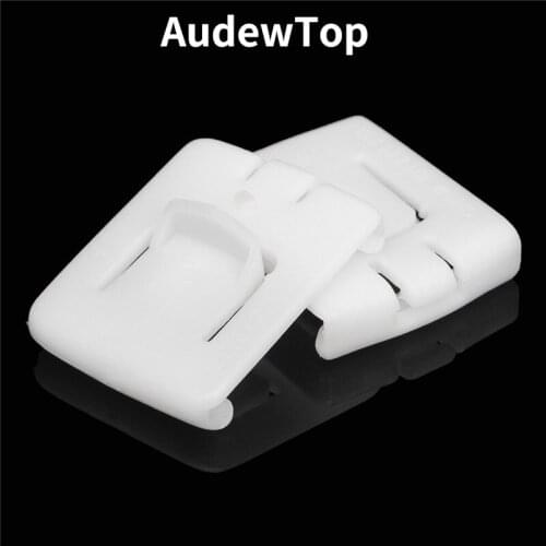 4 Set 12 Pieces White Plastic Siut Seat buckle Clip Runner Guide 435881203A C10 For VW GOLF MK1 MK2 MK3 CORRADO SCIROCCO