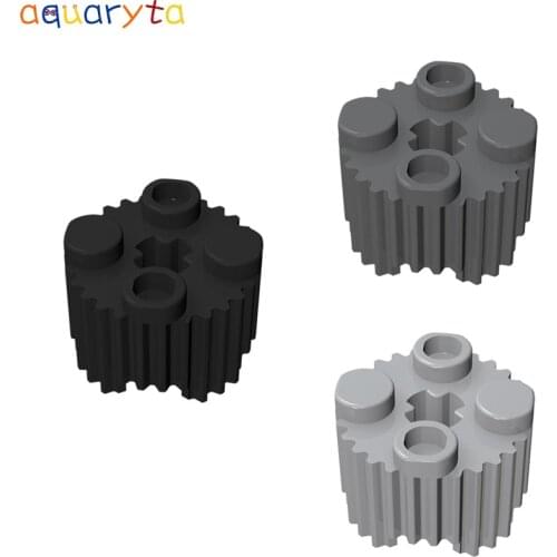 Aquaryta 40pcs Building Blocks Parts Bricks 2x2 Vertical Stripes Cross Axis Cylindrical Compatible 92947 DIY Educational Toys