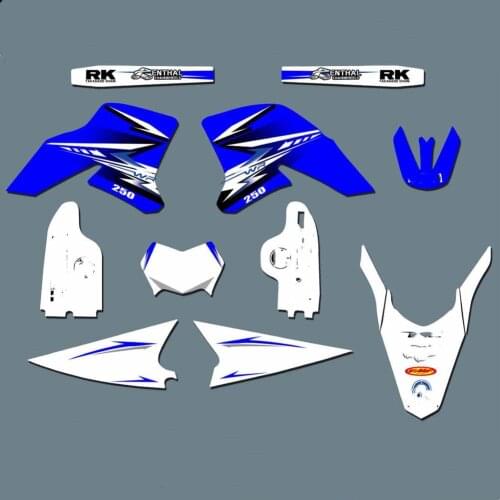 6 styles Motorcycle WR 250R GRAPHICS BACKGROUNDS DECALS Stickers for YAMAHA WR250R 2008 2009 2010 2011 2012 2013 2014 2015-2020