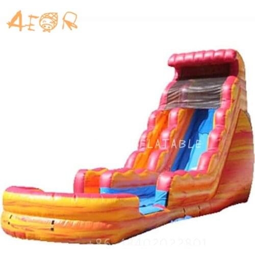 AEOR commercial kids water parks backyard water slide adults customize inflatable water slide