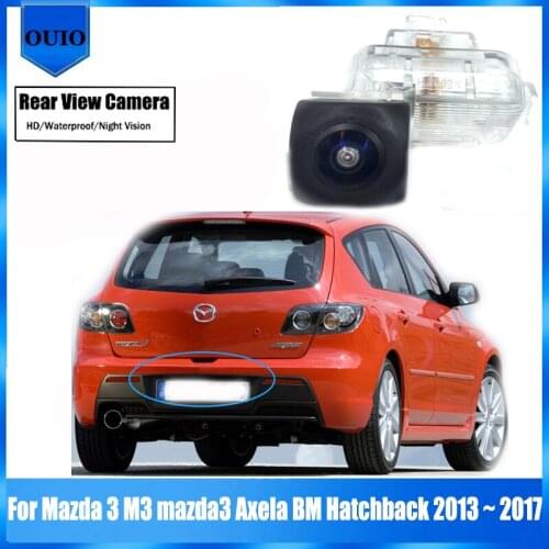 Car Rear View Reverse Back Up Parking Camera For Mazda 3 M3 mazda3 Axela BM Hatchback 2013 ~ 2017 Night Vision Waterproof Camera