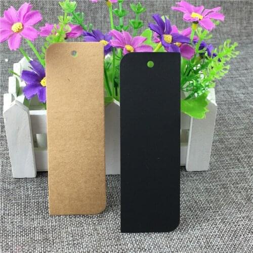 Craft Paper Hang Tag Long Stripe Shape Irregular Rectangles Paper Cards Hang Tags DIY Accept Custom Simple Style 50Pcs/Lot