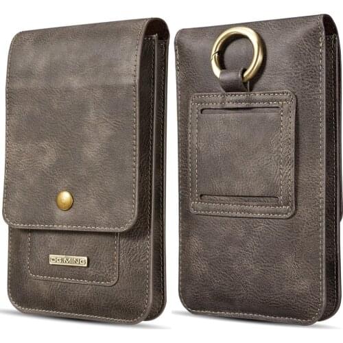 DG.MING Waist Belt Clip Pouch Bag Holster Case For Xiaomi Phone With backpack Metal hook Outdoor Sport