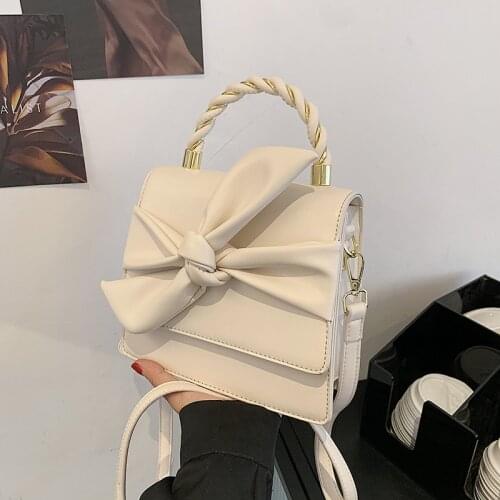Elegant Women PU Leather Handbags High Quality Bow Shoulder Bag Women Crossbody bag Ladies Shopping bags designer luxury bag