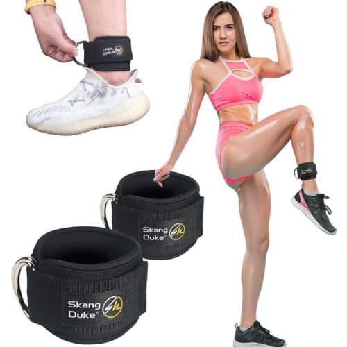 Fitness O-type Foot Ring Ankle Buckle Foot Muscle Trainer Hip Training Straps Hook Foot Gym Resistance Pull Rope Accessories