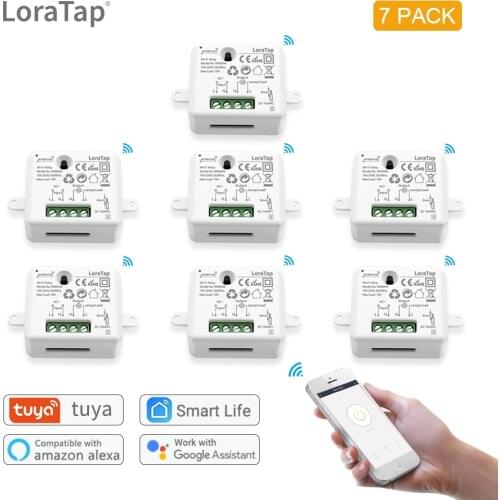 LoraTap Tuya Switch Smart Life APP WiFi Voice Relay Controller Timer Module Google Home Amazon Alexa 110V 220V Light