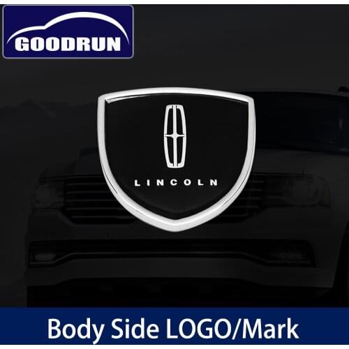 Car Body Logo Sticker for Lincoln Car 3D metal shield styling sticker exterior decoration accessories