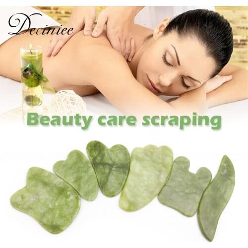 Natural Xiuyu Jade Guasha Scraper Board Gua sha Stone Quartz Set Facial Massage Tools Face Lifting Massager for Back Neck Body