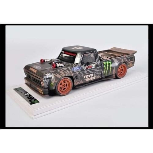 Original 1:18 Ford F150 modified hoonitruck VIP limited edition simulation car model as old model collection gift
