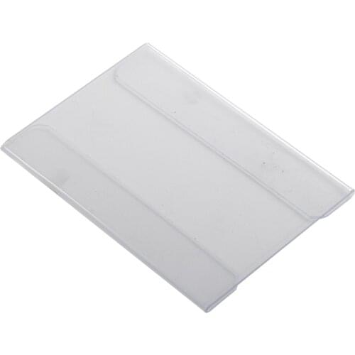 Flat A4 A5 A6 A7 PVC Flexible Rigid Museum Label Holders Paper Memo Picture Info Tag Display Sleeve Photo Holder Cover
