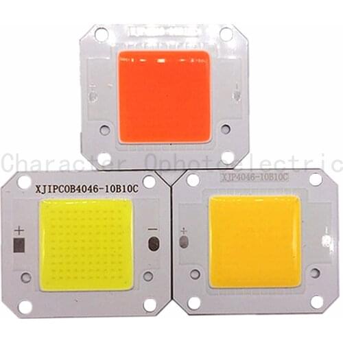 5 PCS 12V 50W 400-840NM/ Warm white /Cool white LED COB chip Integrated Smart IC Driver High Power 12V COB LED Chip Grow light