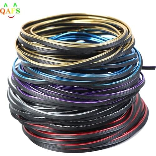New 5M Universal Auto Chrome Car Seal Accessories Styling Interior Exterior Decoration Door Strip Moulding Trim Dashboard Edge