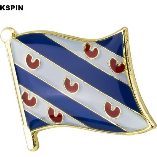 Friesland Flag Badge Brooch Natinal Lapel Pins Flag Lapel Pins Country Flag Badge XY0510