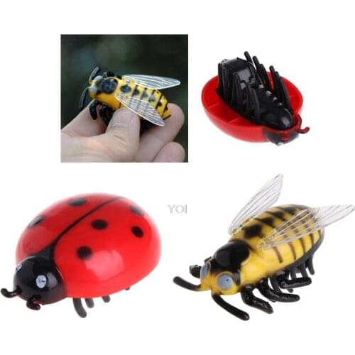 1Pc Cat Toys Teaser Interactive Cute Beetle Cicada Auto Electric Walking Insect Mini Toy Pet Cat Supplies