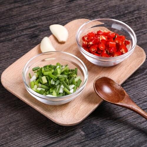 1pc Japanese Household Tableware Glass Dish Sauce Plate Creative Transparent Small Snack Dish