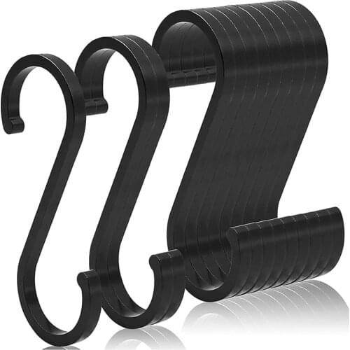 10 Pcs Space Aluminum S Hook Bedroom Kitchen Multifunctional Hanging Hook Clasp Holder Hanging Storage Tools