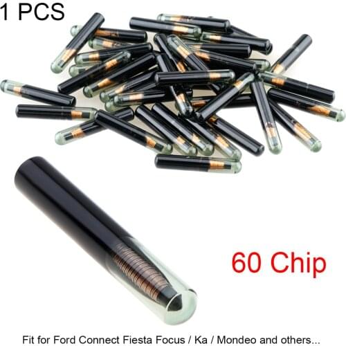 4D60 ID60 Glass Chip Car Key Transponder Chip Replacement for Ford Connect Fiesta Focus Ka Mondeo-Cars Automobiles SUV