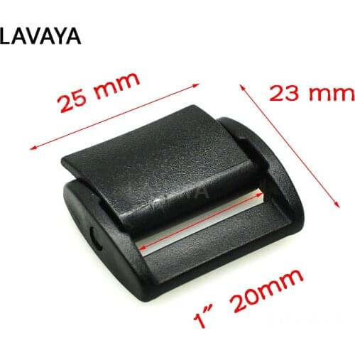 5pcs 3/4"(20mm) Plastic Press Belt Adjust Buckles Toggle Clip Backpack Straps Webbing Black