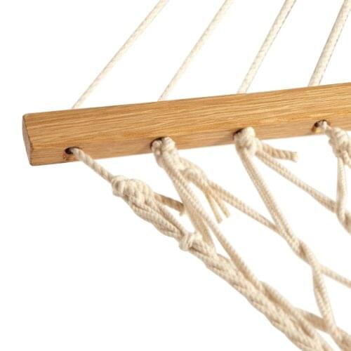 Promotion! White Cotton Rope Swing Hammock Hanging on the Porch or on a Beach
