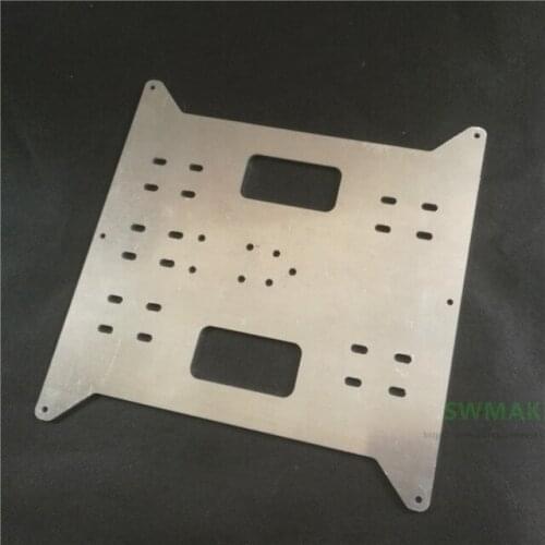 1pcs all matel Y carriage aluminum plate heated support base plate for Wanhao/Anycubic MEGA i3 3D printer