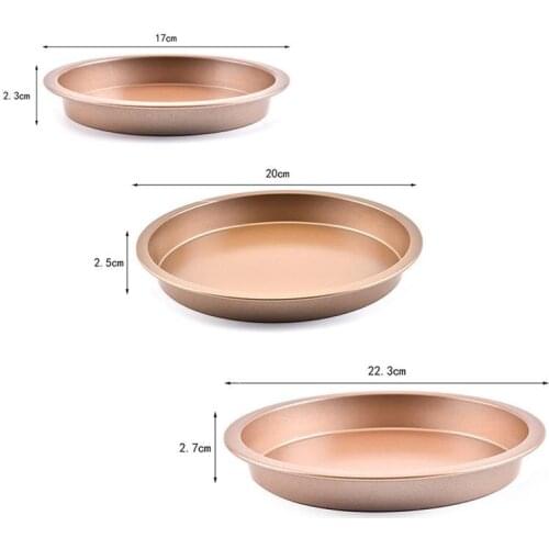 6/8/10 inch Non-Stick Pizza Pan Bakeware Carbon Steel Pizza Plate Round Deep Dish Pizza Pan Tray Mold Mould Baking Tools