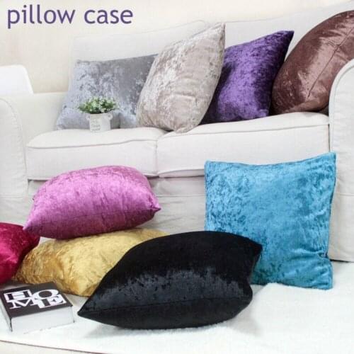 Velvet Pillow Cover Solid Color 45*45cm Cushion Cover For Living Room Sofa Throw Pillows Cover Sofa Car Office Home Decor