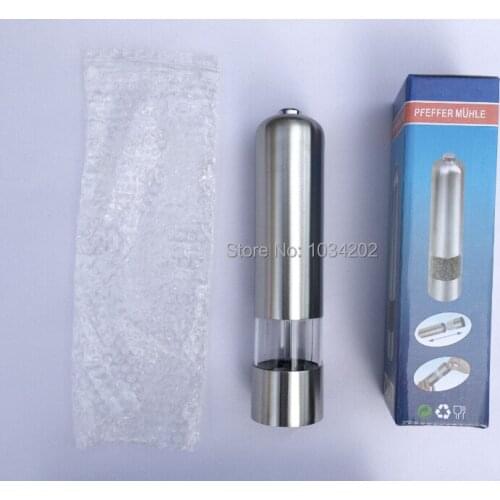 Free Shipping High Quality Electric Salt coffee grain Pepper herb Mills Grinder Stainless moedor pimenta e sal CE Certificated