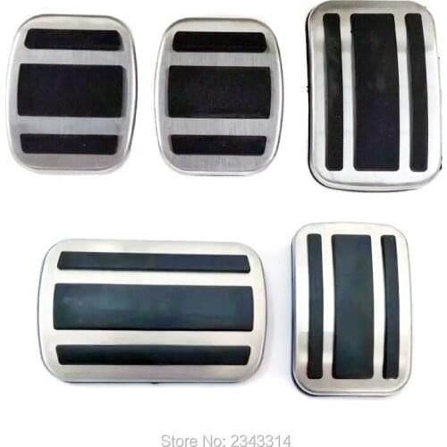 For Opel Grandland X 2017 2018 Aluminum AT/MT Accelerator Pedal Fuel Gas Brake Clutch Pad Pedal Protector Cover Car Accessories