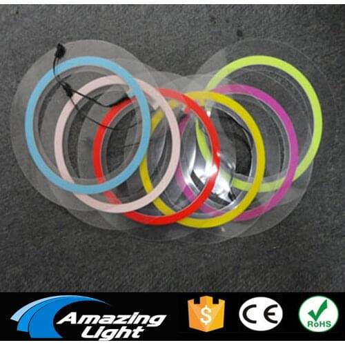 Customized 1cm width 20cm circle Flexible Electroluminescent Tape EL tape EL Strip Glowing strip