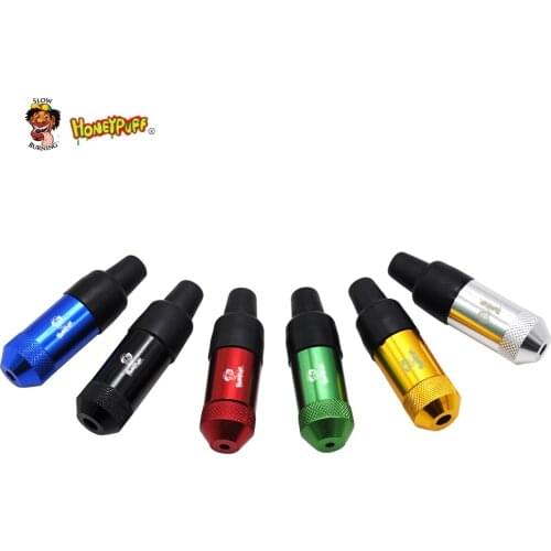 HONEYPUFF Metal Smoking Pipe Small Mini Nipple Shaped Tobacco Pipe With Rubber Mouth Tips