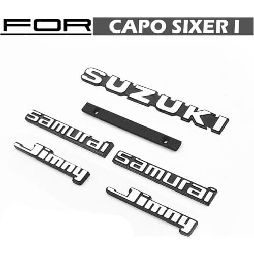 Rc Toys Model Car Body Shell Metal Logo Stickers For 1:6 Scale Remote Control Cars CAPO SIXER SAMURAI JIMNY Decorative Parts
