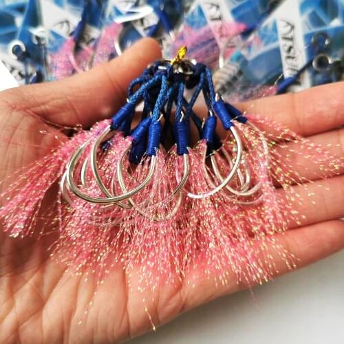 AS 20 pairs BKK Double Barbed Assist Carbon Hooks Saltwater Jigging Lure Hooks Fishing Hooks High Quality Fishing Accessories