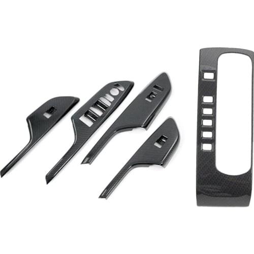 Gear Shift Box Panel Cover for Honda Civic 10Th 2016-2018 & Armrest Window Rise Lift Down Control Switch Cover