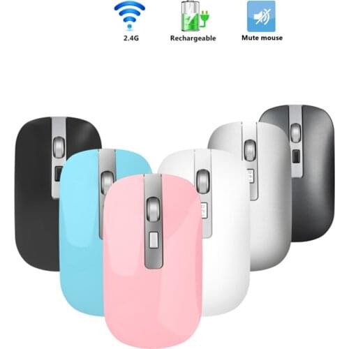 2.4G Wireless Mouse Rechargeable Mouse Noiseless Mause Mice USB Mice For PC Desktop laptop accessories Ergonomic mouse1600DPI