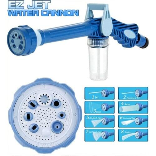 Multi-function sprinkler 8 Nozzle Ez Jet Water Cannon Water Soap Dispenser Pump Spray Gun Car Washer Cleaning